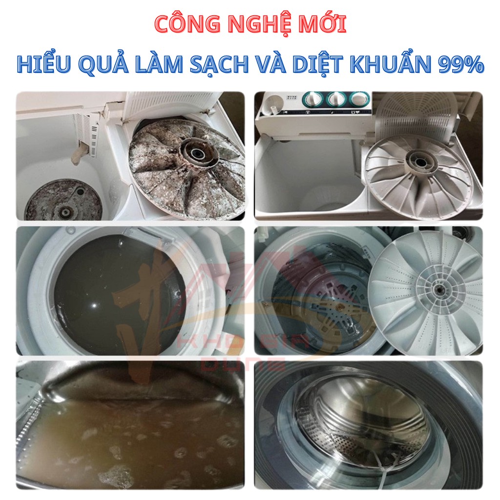 Viên Vệ Sinh Lồng Máy Giặt Công Nghệ Mới Diệt khuẩn 99% và Tẩy Sạch Cặn Máy Giặt