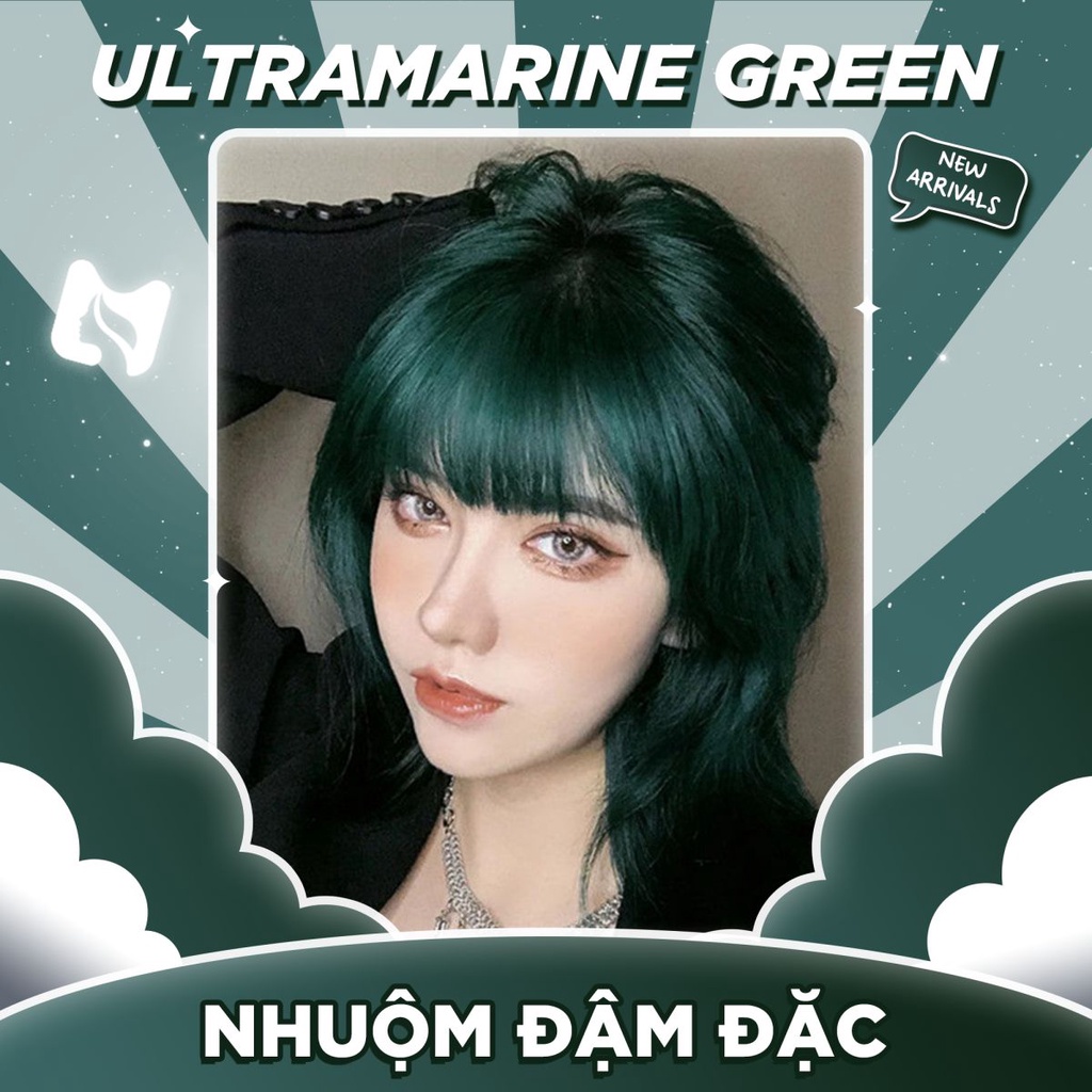 Thuốc Nhuộm Tóc Đậm Đặc Màu Ultramarine Green - Trend 2022 - Minzihair HCM