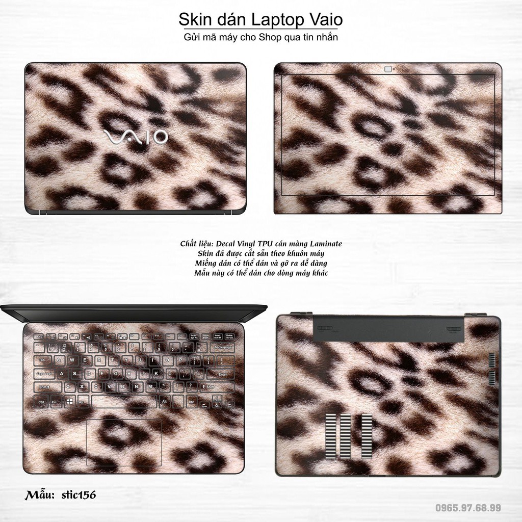 Skin dán Laptop Sony Vaio in hình Hoa văn sticker nhiều mẫu 26 (inbox mã máy cho Shop)