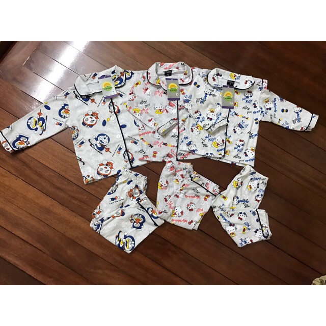 Com bo 3 Bộ đồ pijama cho bé trai và gái