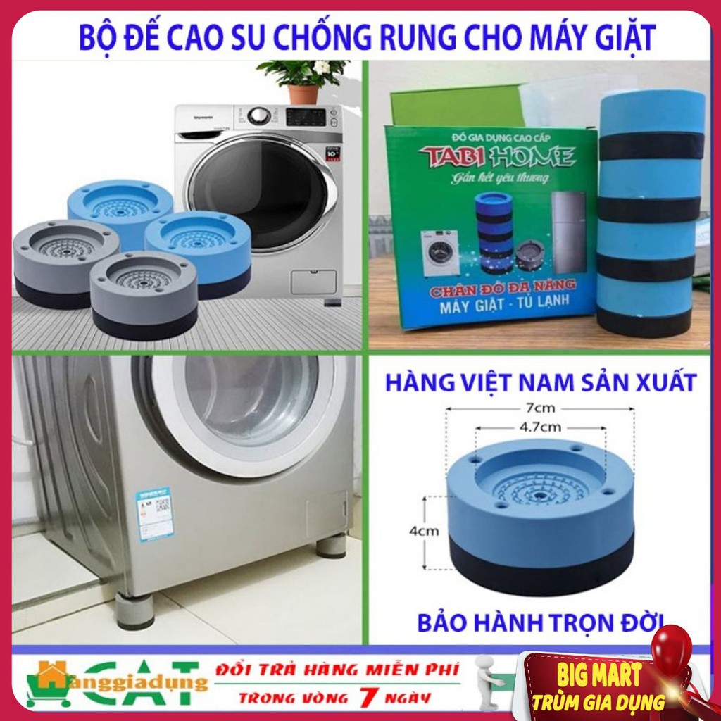 Đế Chống Rung Máy Giặt silicol Cao Su Cao Cấp TABI HOME chống rung, chống ồn, tăng tuổi thọ cho máy giặt, tủ lạnh