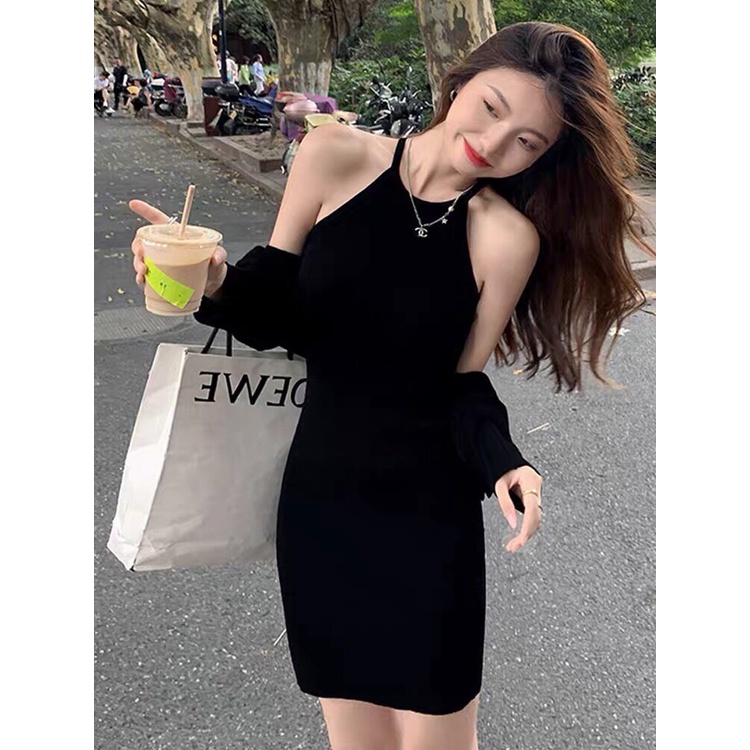 Set Váy 2 Dây Kèm Áo Khoác SC Sexy ❤️❤️[RẺ VÔ ĐỊCH]❤️❤️  Quyến Rũ, Năng Động