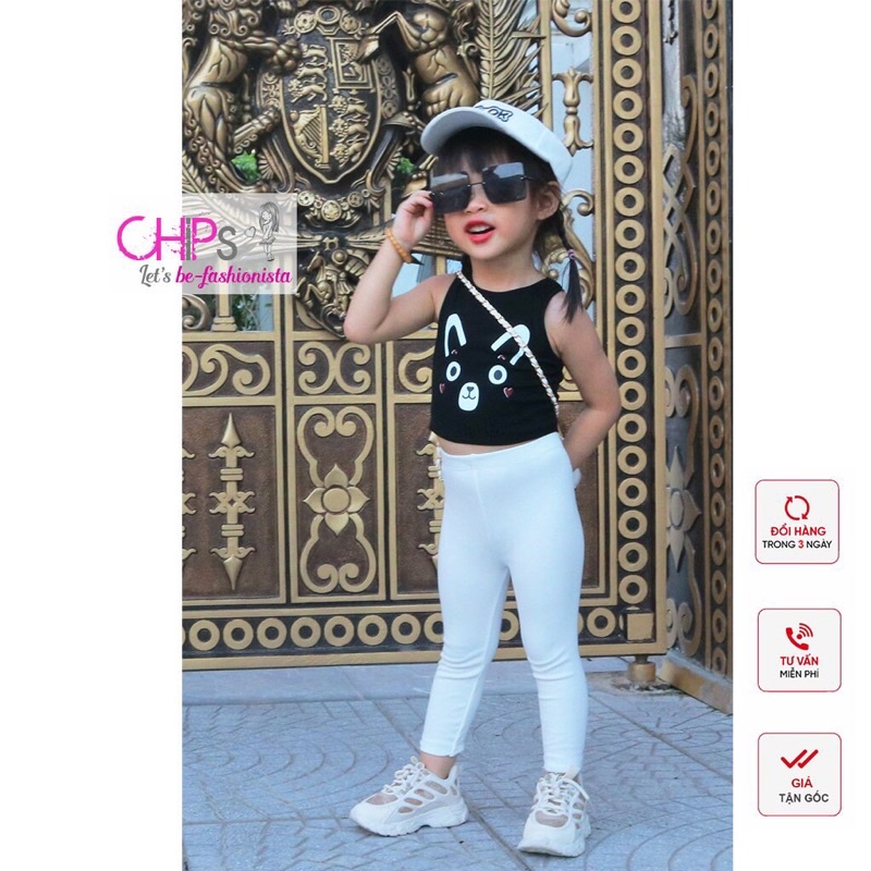 Áo Croptop Sát Nách Họa Tiết Dễ Thương Cho Bé Gái Màu Sắc Cực Yêu