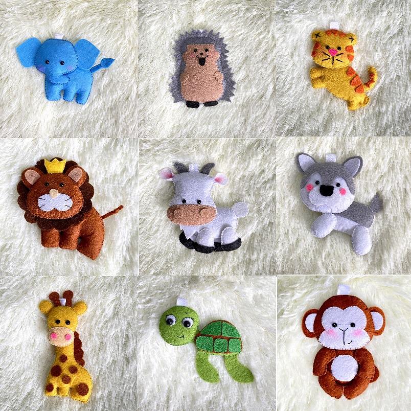 Móc Khóa Vải Nỉ Nhiều Mẫu