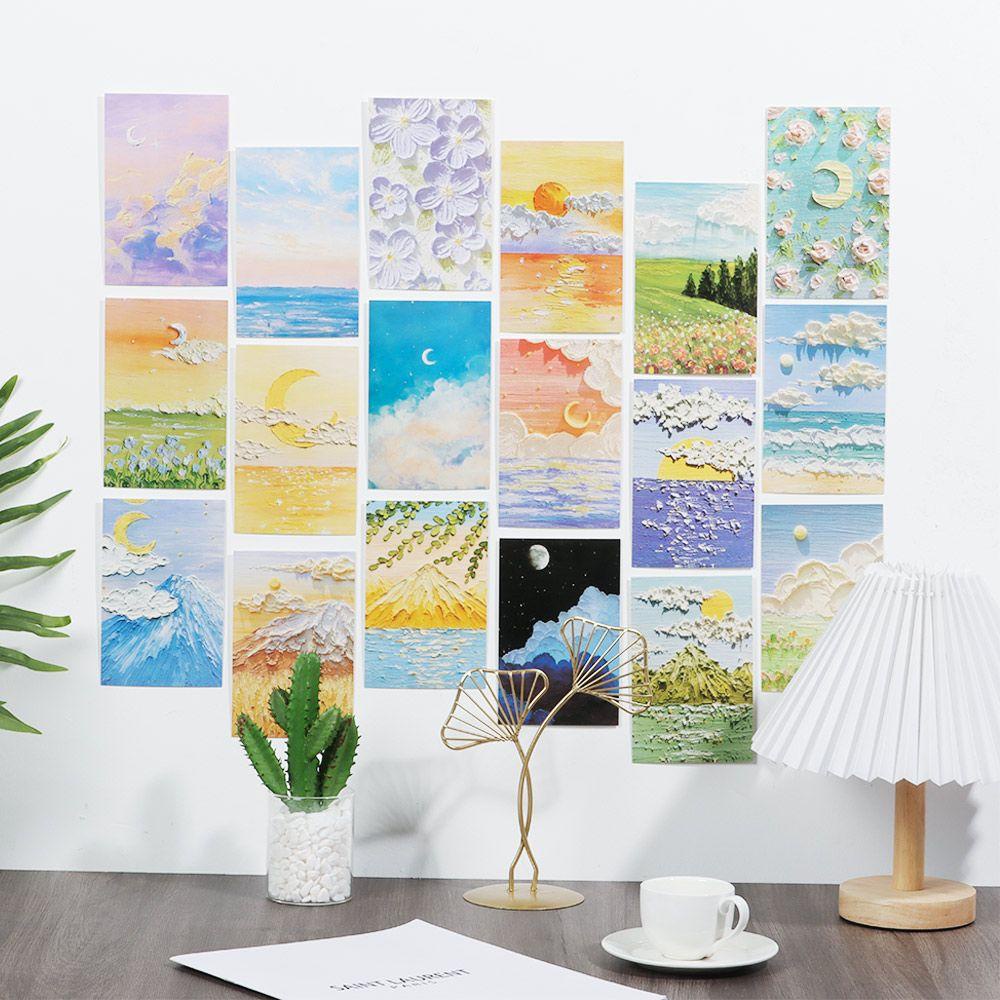 Set 30 Tấm Bưu Thiếp Hình Ngôi Làng Trang Trí Nhà Cửa