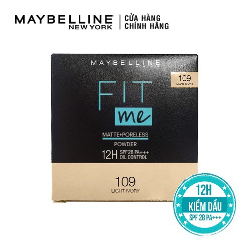 Phấn Nền Kiềm Dầu Chống Nắng 12H SPF28 PA+++ Mịn Lì Lâu Trôi Fit Me Maybelline New York  Compact Powder 6g | WebRaoVat - webraovat.net.vn