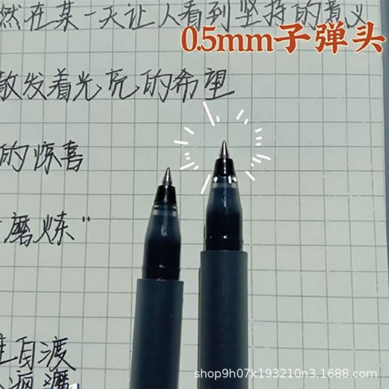1 Bút Bi Mực Đen Ngòi 0.5mm Phong Cách Muji