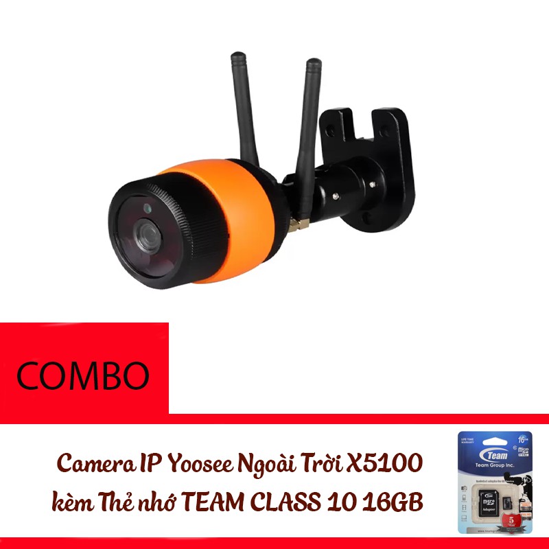 Camera IP Ngoài Trời Chống Nước X5100 tặng kèm thẻ nhớ Class 10 16GB