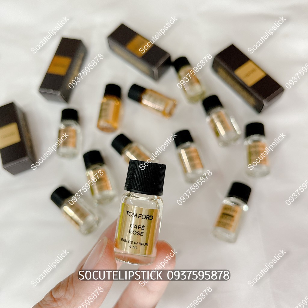Nước Hoa Tom.Ford TF Private Blend Oud Wood - Madarino - Fabulous - Cafe Rose - Jasmin Rouge Minisize 4ml Full Mùi
