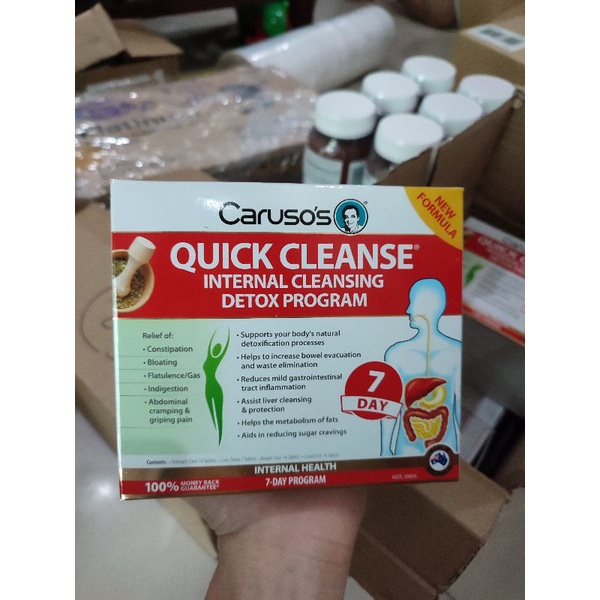 Liệu trình thải độc cơ thể 7 ngày của Úc - Carusos Quick Cleanse Internal Cleansing
