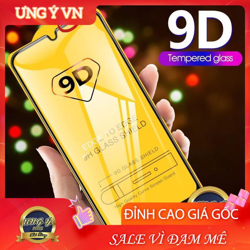 Kính cường lực 9D bảo vệ toàn màn hình cho Samsung Galaxy A7 A9 A8 2018 M20 M10 A10 A50