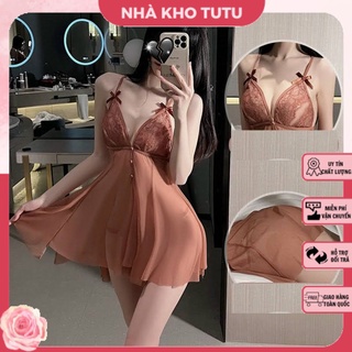 Đầm ngủ ren cao cấp L302 Nhà Kho TuTu