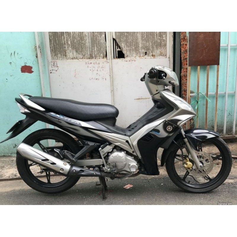 bộ tem dán xe Exciter 2007 màu bạc trắng zin yamaha