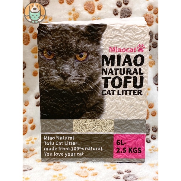 Cát vệ sinh đậu nành cho mèo - MIao 6L siêu khử mùi và tiết kiệm,ít bụi