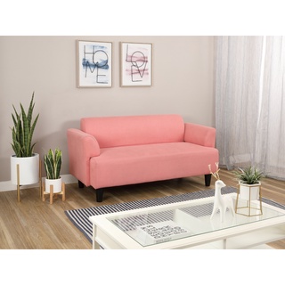 Sofa Vải 2 Chỗ Index Living Mall H-BEAU 144x73x73 cm Màu Hồng