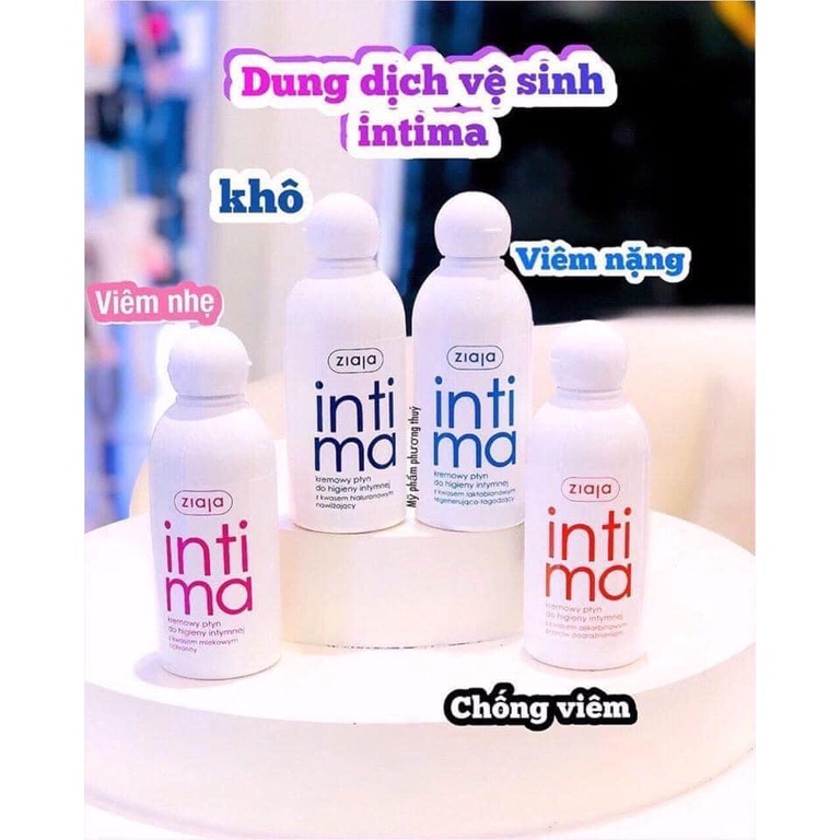 Dung Dịch Vệ Sinh Nam Nữ Intima Ziaja, Chống Vieenn, Ngừa Khuẩn, Bổ Sung Axit Lactobionic