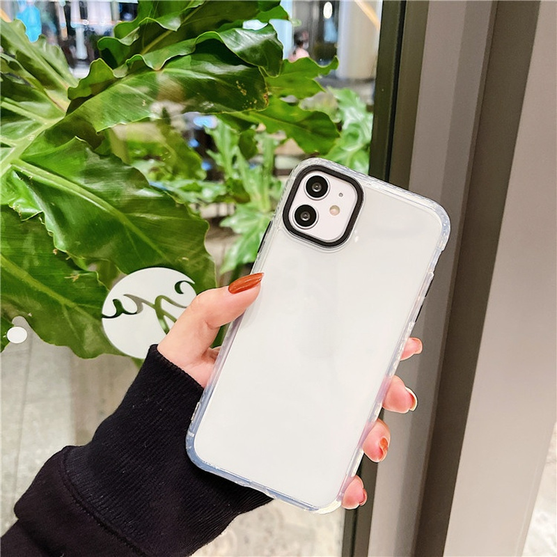 Ốp Lưng Chống Rơi Trong Suốt Nhiều Màu Cho Iphone 12 Pro Max Mini 11 Pro Max Xs Max Xr 7 8 Plus Se2020