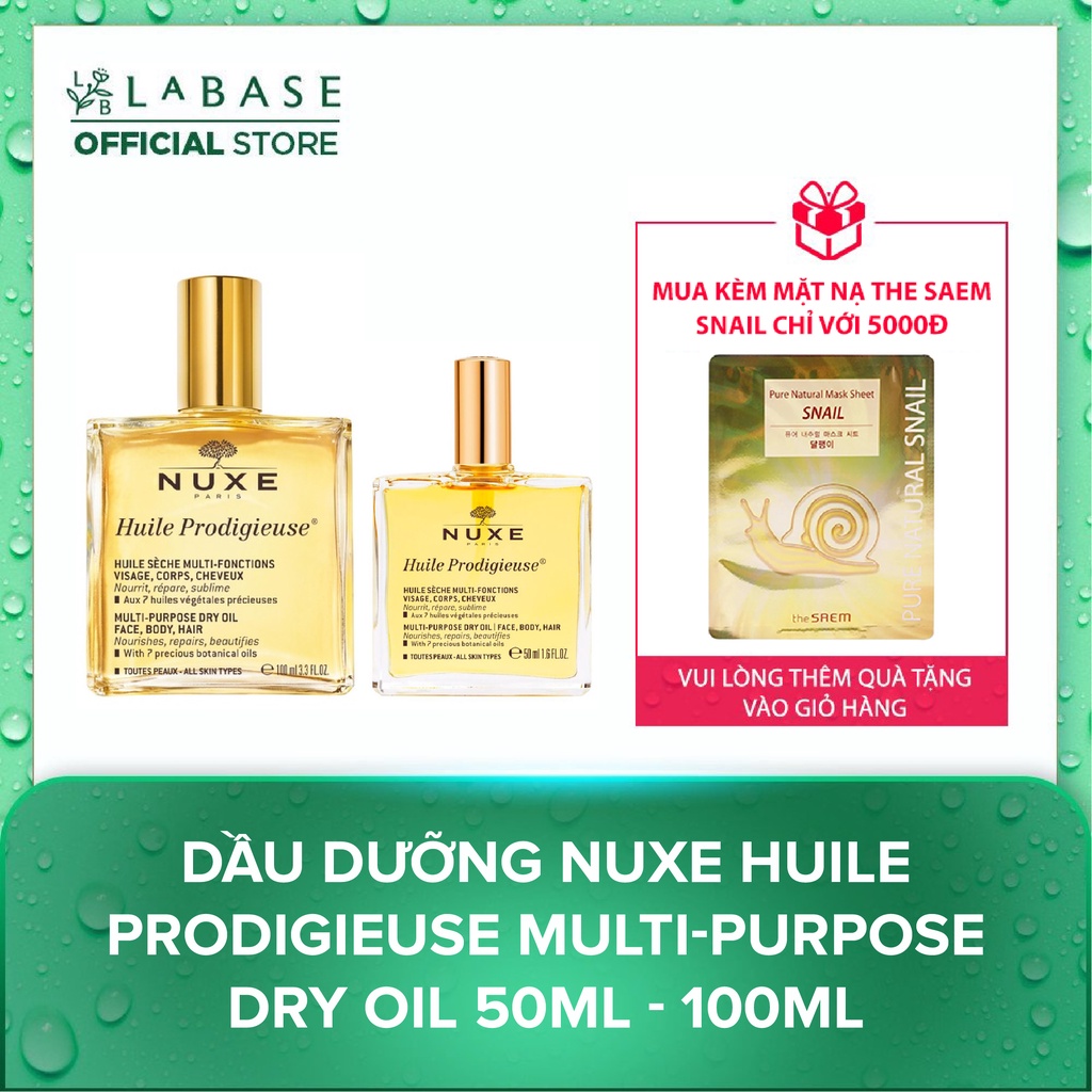 Dầu dưỡng Nuxe Huile Prodigieuse Multi-Purpose Dry Oil 100ml [Hàng nhập khẩu chính hãng]