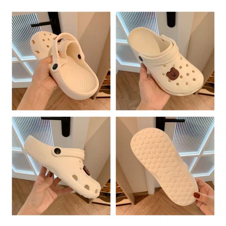 CROCS GẤU CUTE (CÓ ẢNH THẬT Ở CUỐI ) 21S.temper