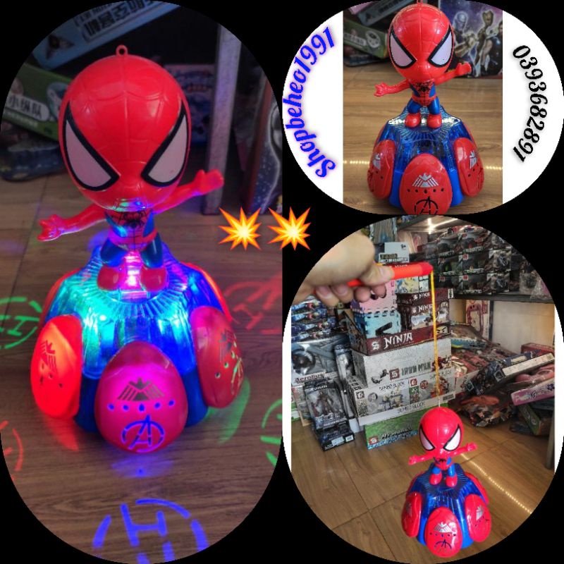 Lồng đèn Spider Man, lồng đèn trung thu siêu nhân người nhện.Tặng kèm pin.