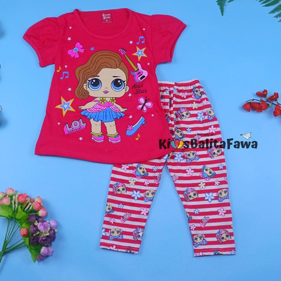 Set Đồ Búp Bê Ramadhan Mic Và Quần Legging Cho Bé Gái 2-3 Tuổi