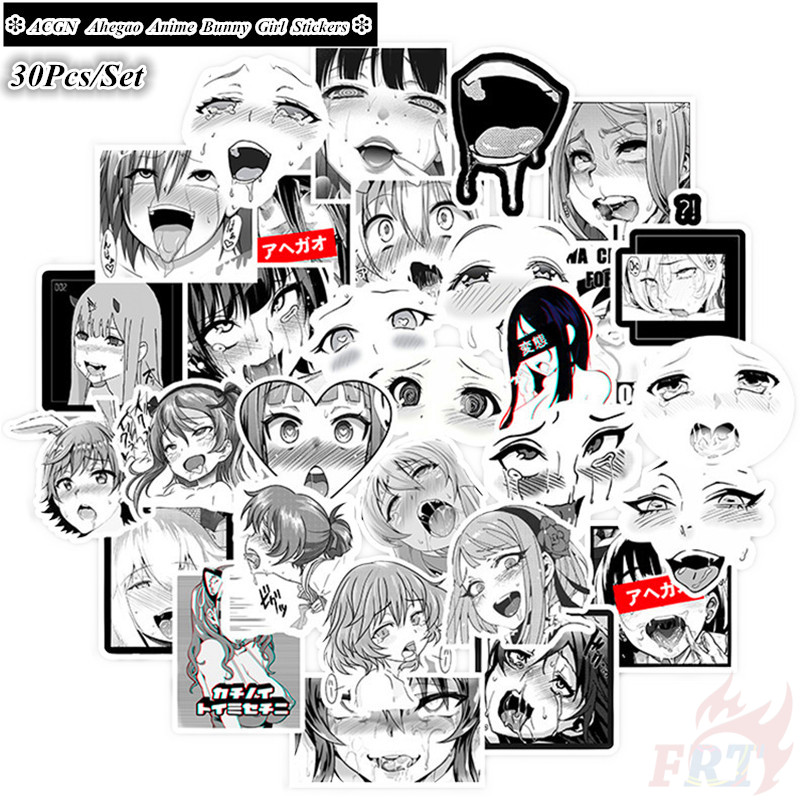 Set 30 đề can hỗn hợp hình cô gái anime gợi cảm ACGN 02 trang trí tự làm thời trang