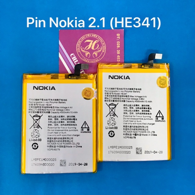 Pin nokia 2.1 kí hiệu trên pin HE341