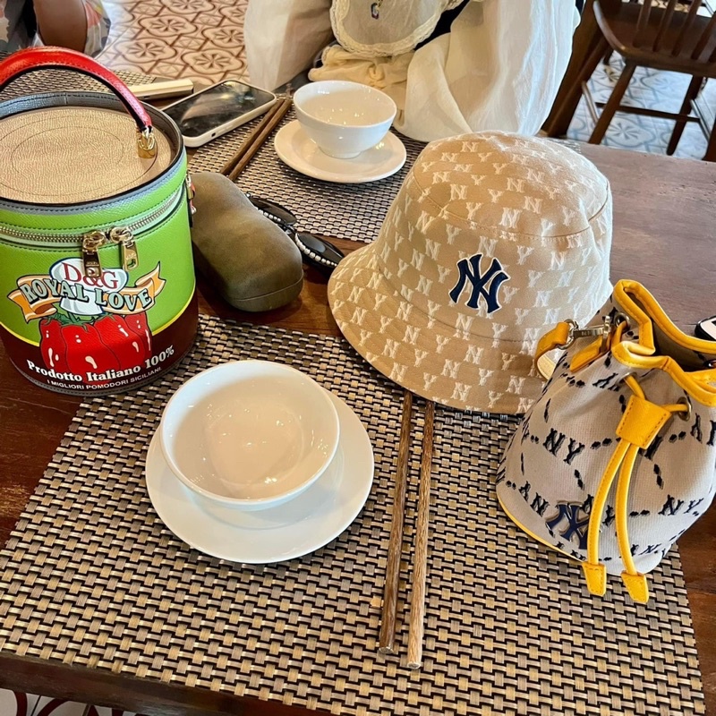 (1:1 TQXK) Mũ bucket 3 màu xanh - vàng - jean