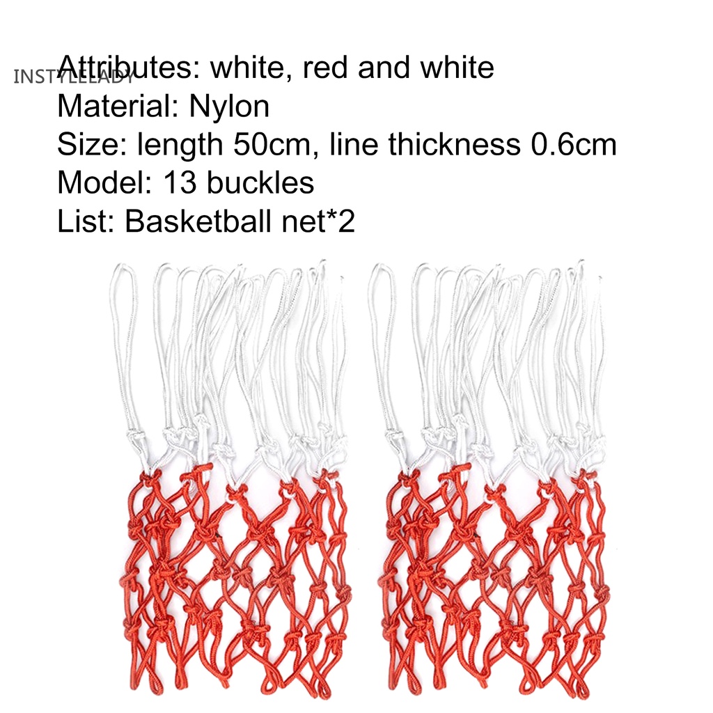 ly Easy to Install Basketball Goal Net Standard 13 Buckles Bold Basketball Net Professional for Outdoor