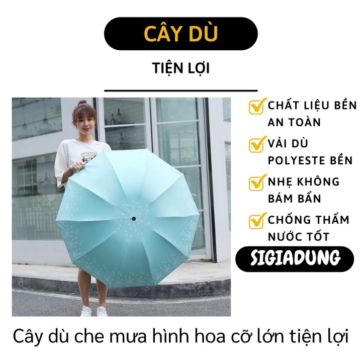 [SGD] Dù Che Mưa - Ô Gấp Gọn Đi Mưa, Đi Nắng Mini Hình Hoa Ngăn Chặn Tia UV 9436