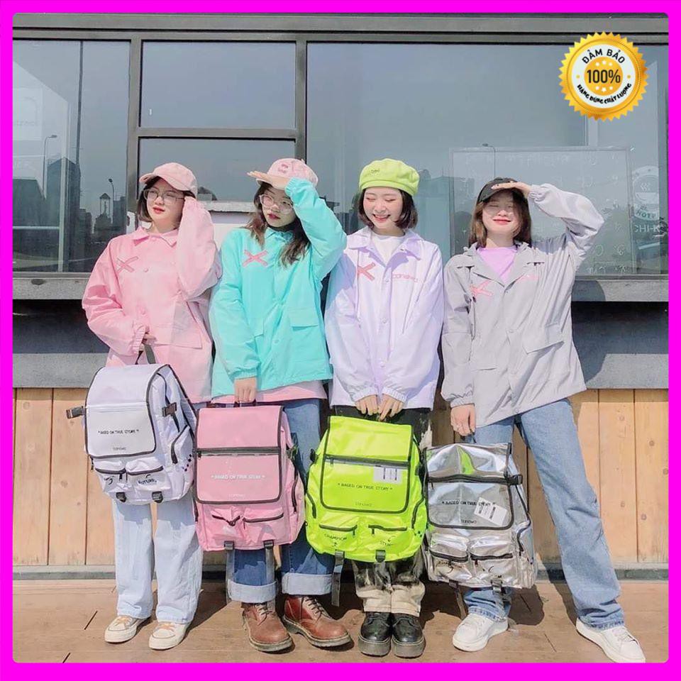 Áo khoác dù tuổi teen in hoạt hình Freesize Dưới 65Kg AK43