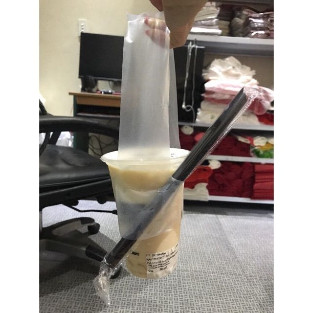 500g túi chữ T đựng trà sữa