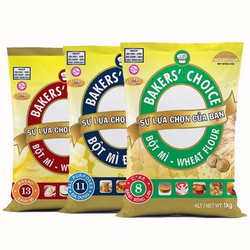 Bột mỳ baker choice số 8,11, 13( Bột mì đa dụng)