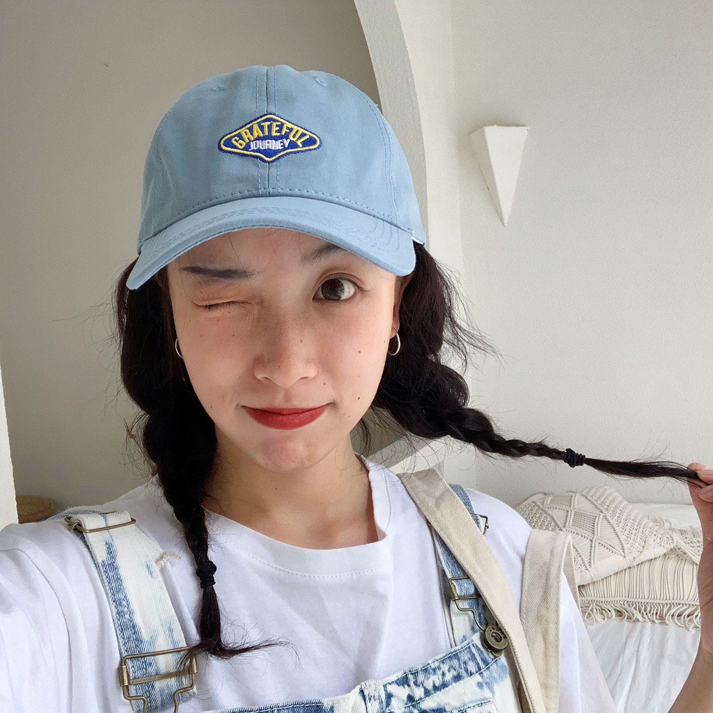Mũ Lưỡi Trai Thêu Chữ Phong Cách Hip Hop Hàn Quốc Thời Trang Cho Nam Và Nữ