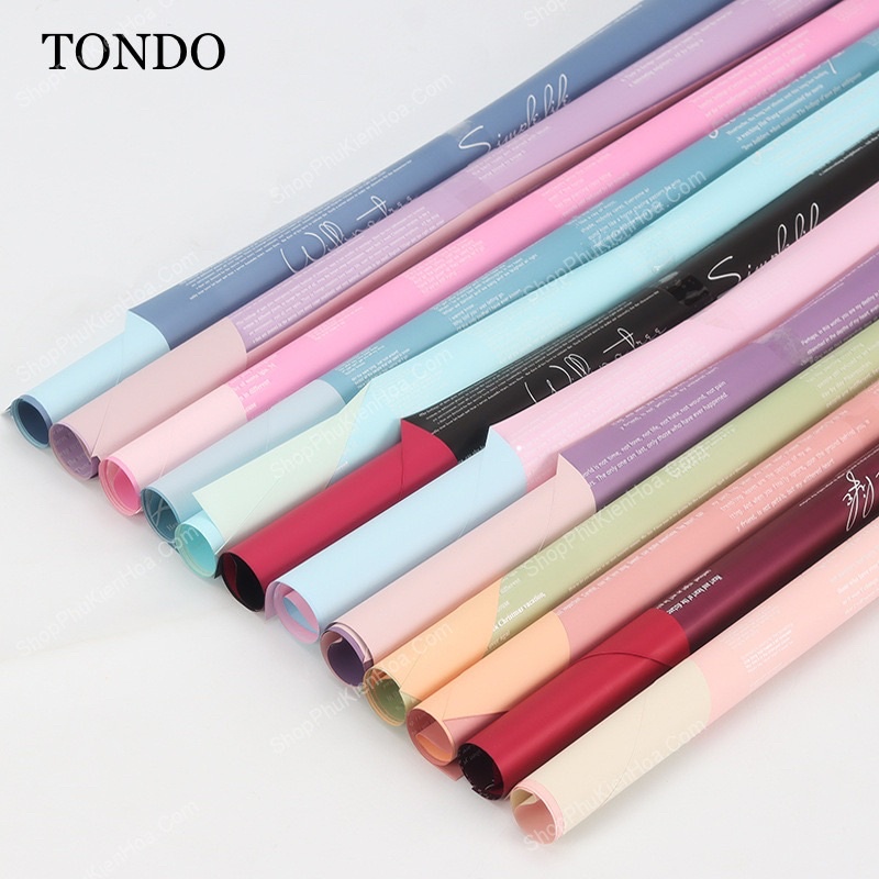 Giấy Gói Hoa Hoạ Tiết Mặt Chữ Đẹp KT 58*58cm Gói Hoa, Bọc Hoa, Bó Hoa