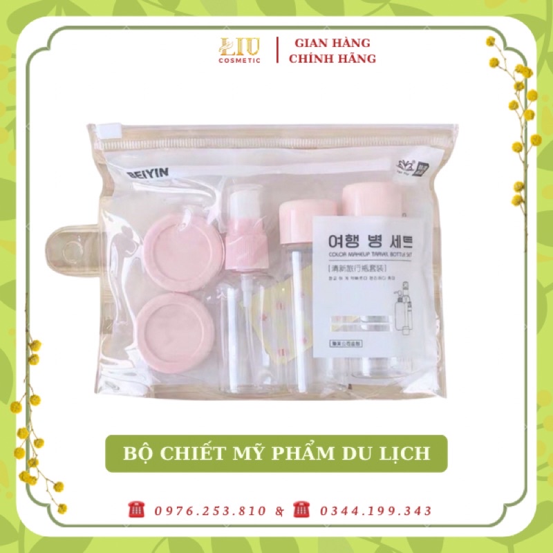 BỘ CHIẾC MỸ PHẨM DU LỊCH - BỘ CHIẾT MỸ PHẨM 7 MÓN - Sỉ Siêu Rẻ
