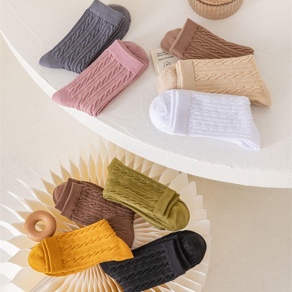 Vớ Cotton Họa Tiết Kẻ Sọc Phong Cách Lolita Dễ Thương Dành Cho Nữ