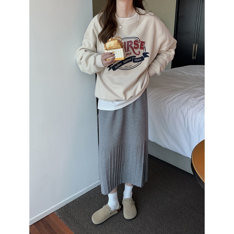 Áo Nỉ Sweater Nữ Cao cấp Ulzzang Hàn Quốc Áo Nỉ nữ Thu Đông Thời trang