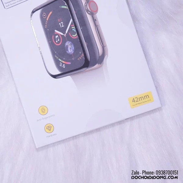 [Mã SKAMCLU9 giảm 10% đơn 100K] Miếng dán cường lực dẻo Polyme dành cho đồng hồ Apple Watch 38 40 42 44mm hiệu Baseus