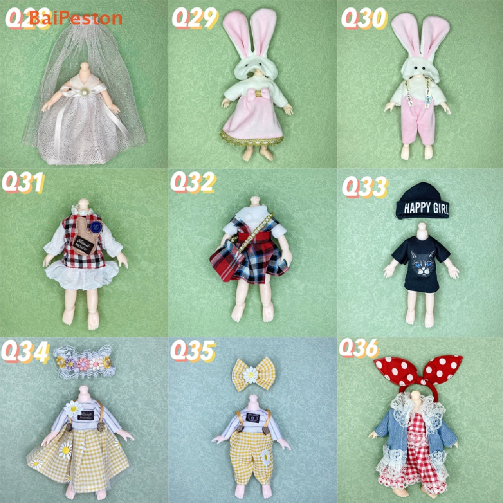 Đầm Thời Trang Cho Búp Bê 16cm Tỉ Lệ 1 / 8