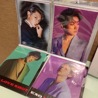 {SM official - Có sẵn} EXO ~ Love shot goods: Binder index/ Phân trang, file đựng tài liệu