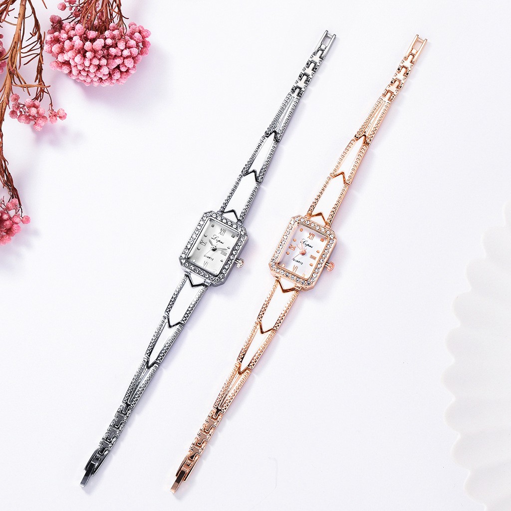 Đồng hồ nữ LVPAI KOREA viền đá thời trang trẻ trung cá tính LVP03 | BigBuy360 - bigbuy360.vn