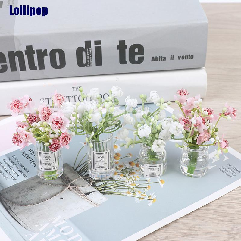 Lọ hoa nhài trang trí nhà búp bê tỉ lệ 1: 12