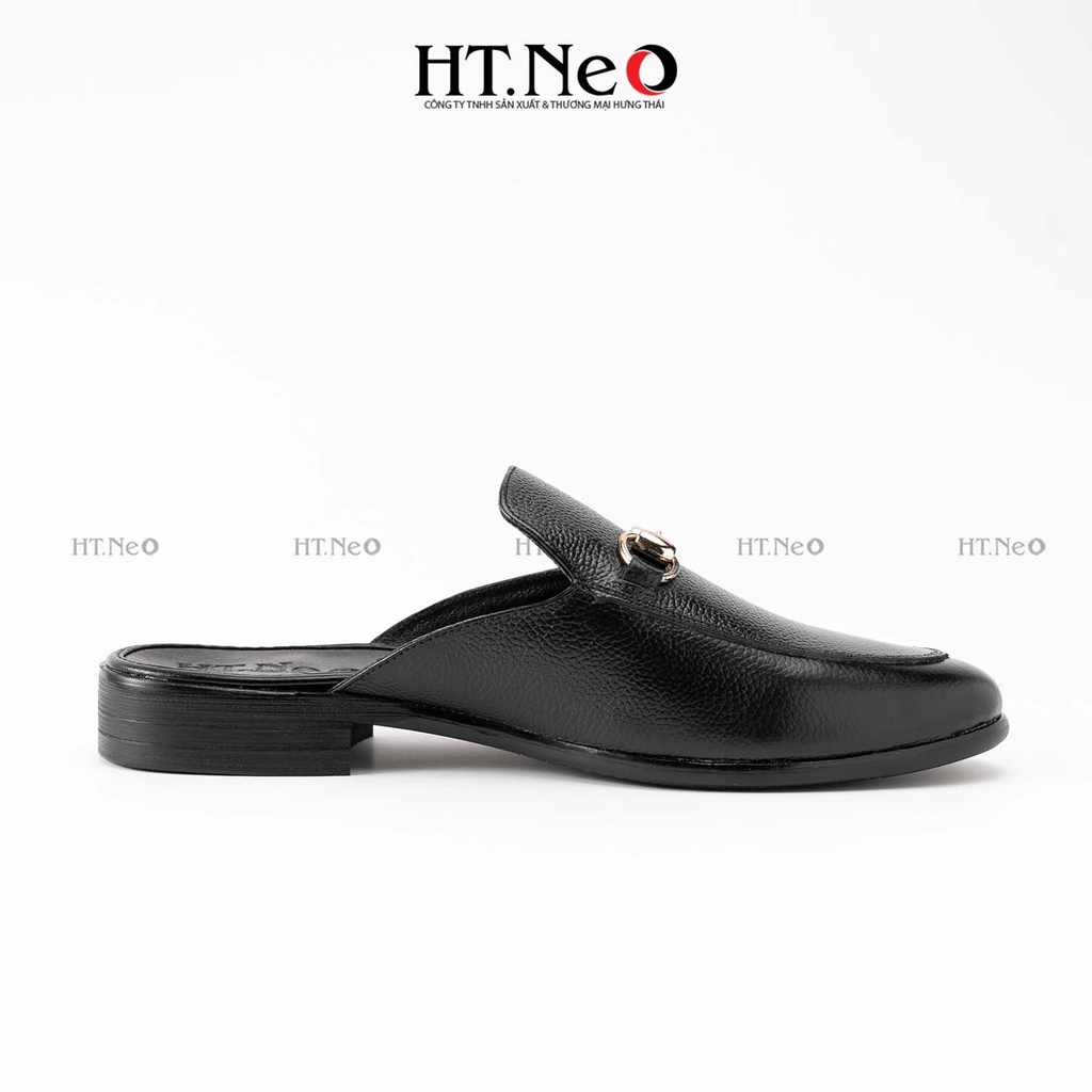 Giày sục nam - Sục nam da HT.NEO Da bò nguyên miếng, Đế phíp gỗ. THIẾT KẾ SANG TRỌNG, LỊCH LÃM, ĐẲNG CẤP PHÁI MẠNH