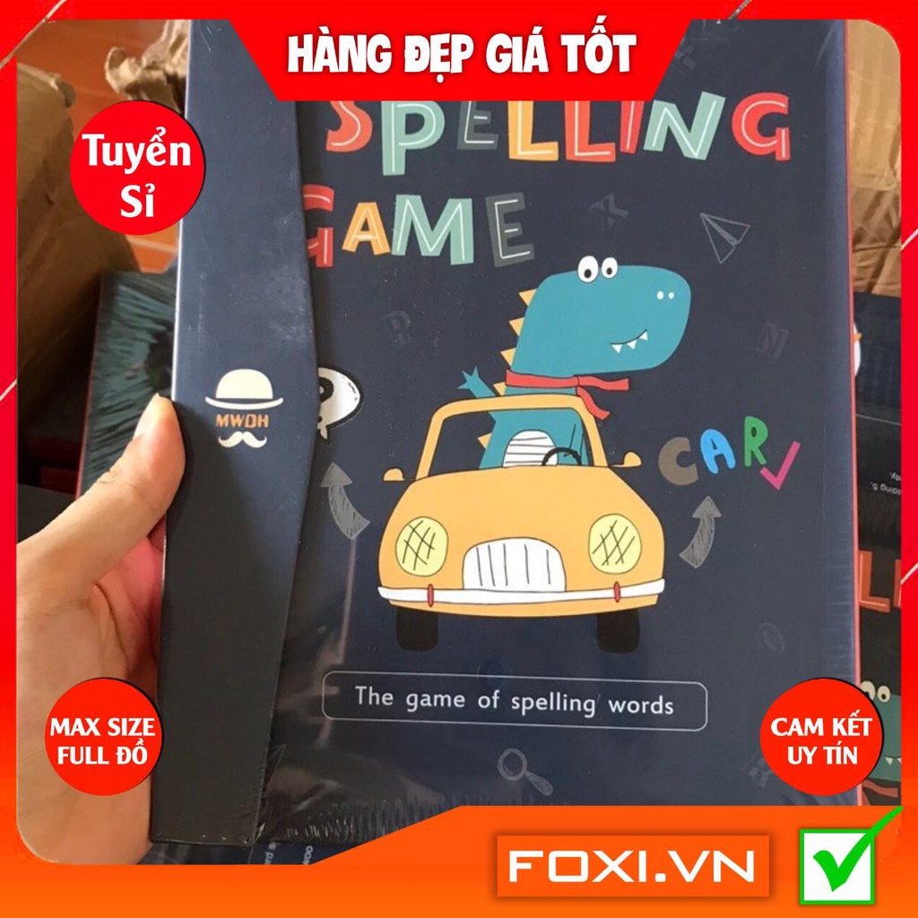 Bộ sách học vần spelling game Foxi-Sách giáo dục đầu đời cơ bản-giúp bé yêu phát triển não bộ 1 cách toàn diện-thông min