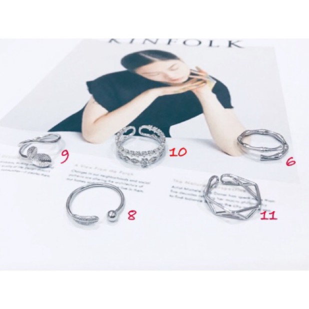 [Sale sốc] nhẫn bạc 30% nữ dễ điều chỉnh size , SIZE NHỎ 16,17 đeo vừa [Hàng đẹp]