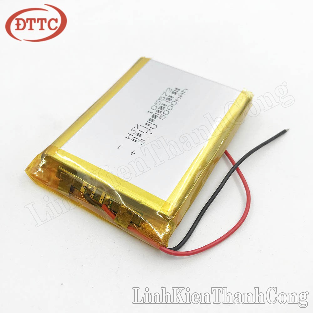 Pin Lipo Polymer 3.7V 5000mAh 9.5x55x65mm