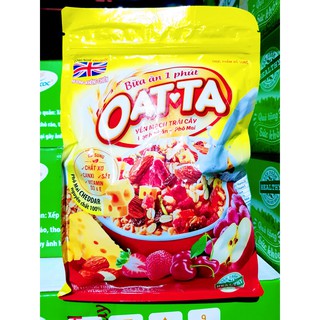 Túi 800G Ngũ cốc OATTA Yến mạch trái cây Hạnh nhân Phô mai dinh dưỡng sạch an toàn chính hãng
