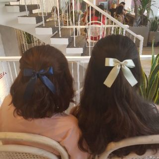 Cột tóc nơ đơn giản / cột tóc cho bé