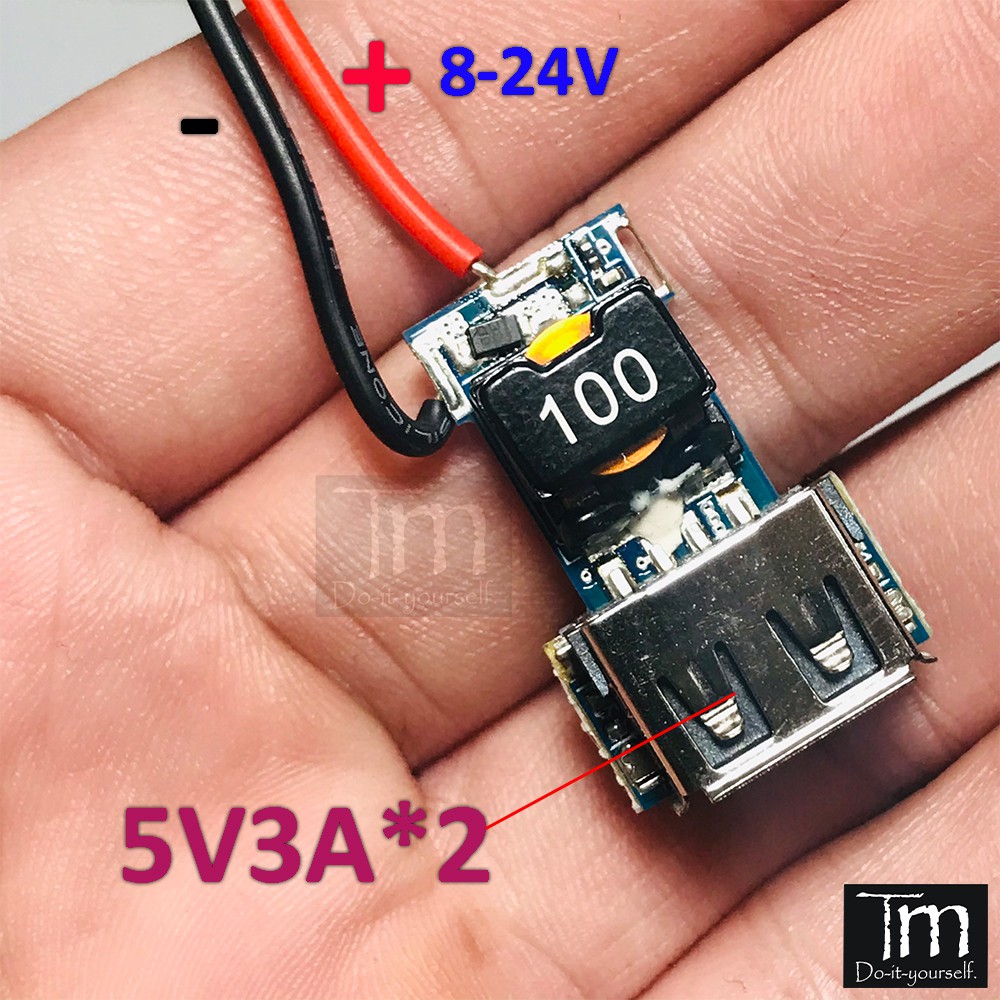 Mạch Hạ Áp 8-24V Ra 5V3A Mini